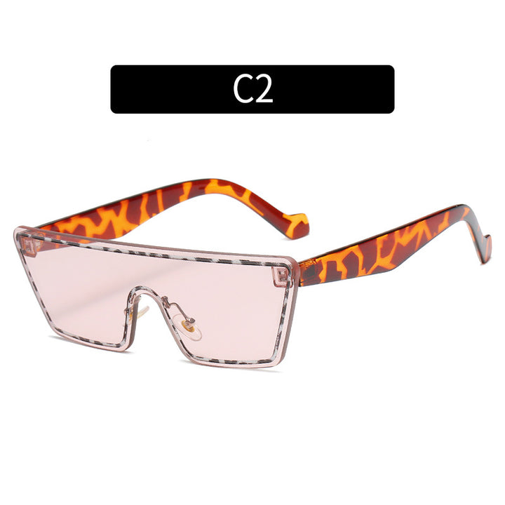 Oversized Geometric Sunglasses Trendy Design
