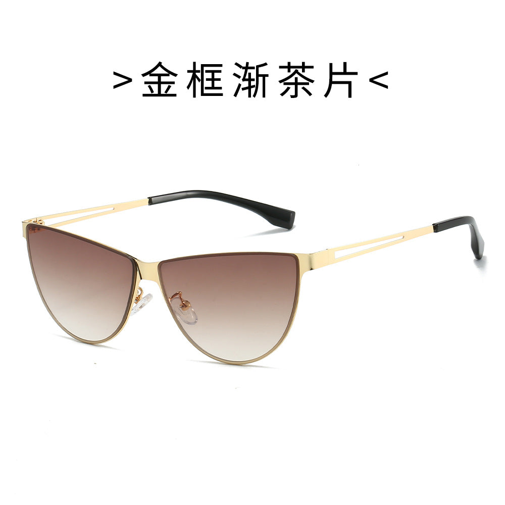 Women’s Fashion Cat-Eye Sunglasses with Elegant Metal Frame Bowlift