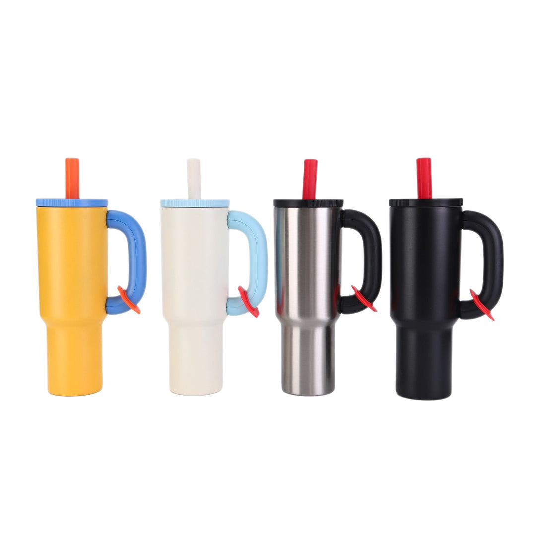 Ladies stylish insulated cup with straw Bowlift