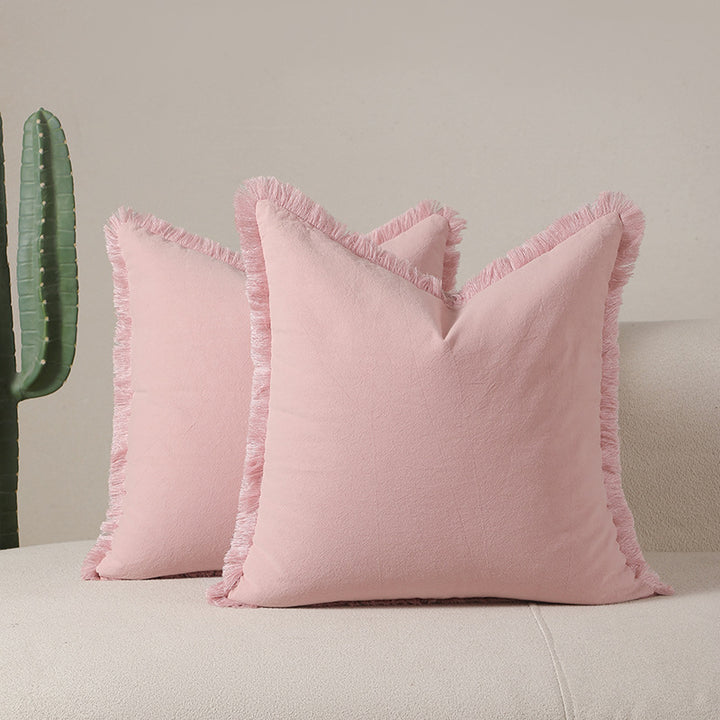 Fringed Decorative Throw Pillows