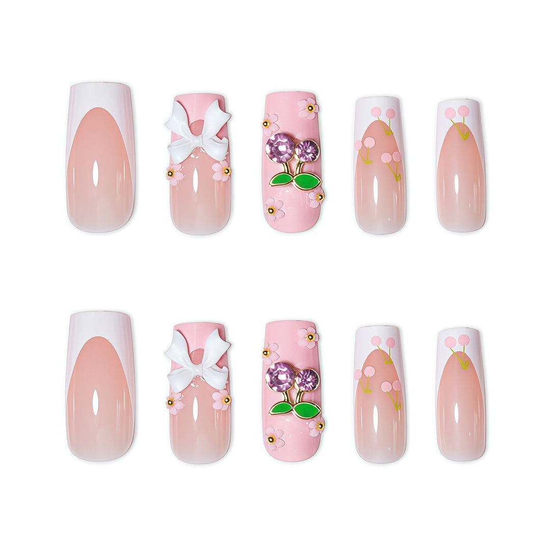 Artistic 3D Floral Nail Art Set Bowlift