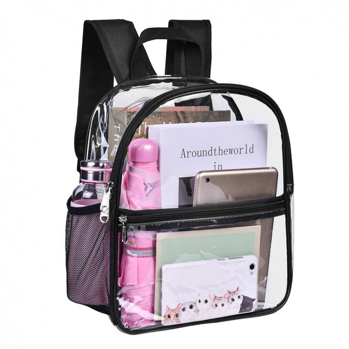 Transparent backpack bag with multiple compartments Bowlift