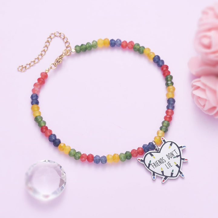 Colorful Beaded Friendship Necklace Bowlift