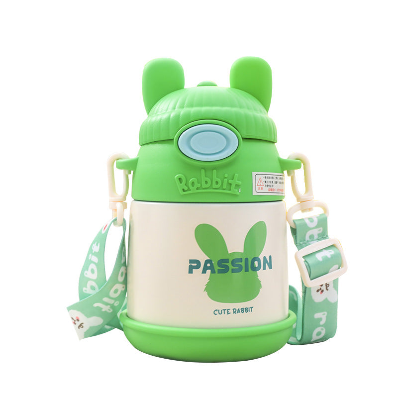 Ladies Insulated Water Bottle with Cute Bunny Design Bowlift