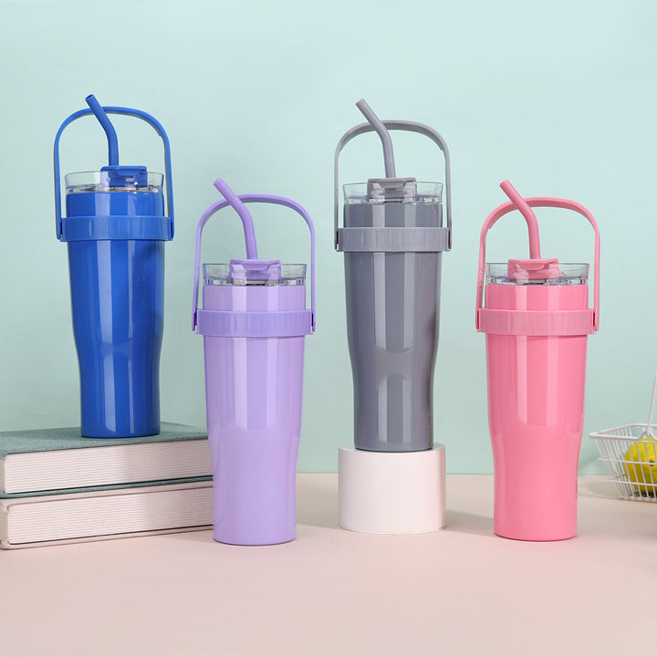 Women's drinking cup with straw Bowlift