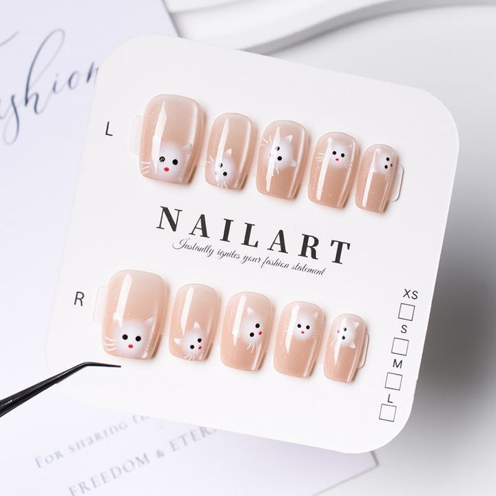 Playful Cartoon-Themed Press-On Nail Art Bowlift