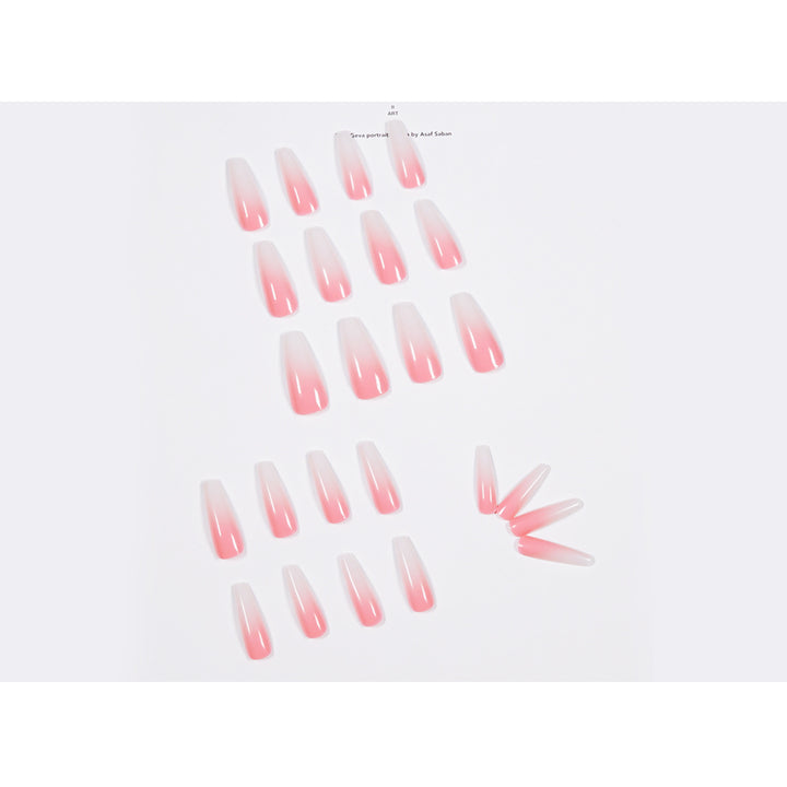 Nail set with stylish ombre design Bowlift