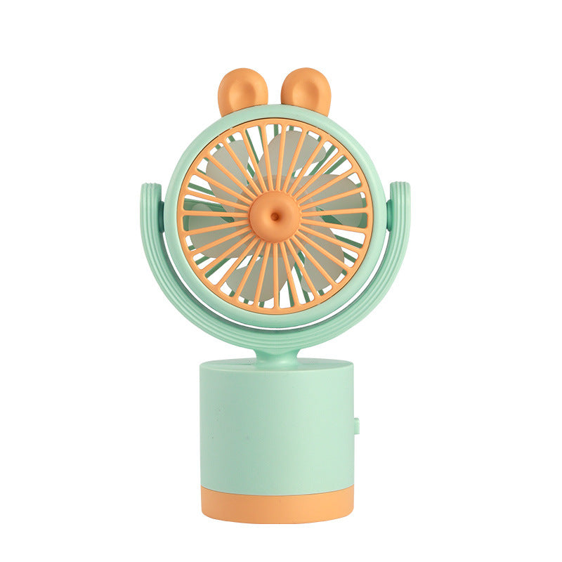 Women's Portable Hand Fan with Cute Animal Ear Design Bowlift