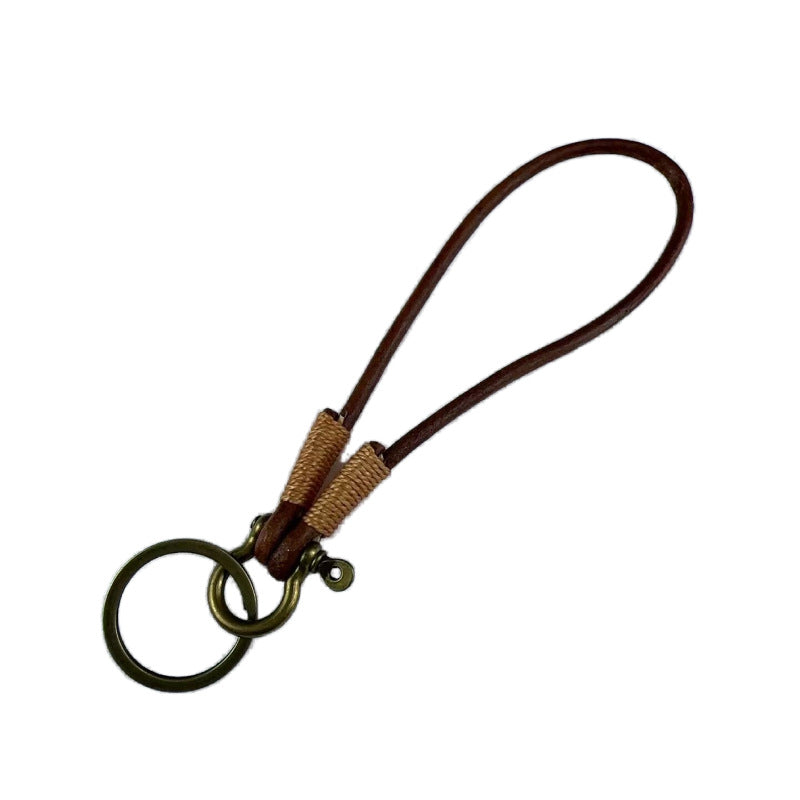 Durable Leather Keychain Holder Bowlift