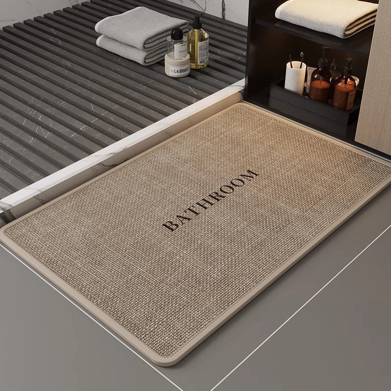 Plush Rectangular Bathroom Rug