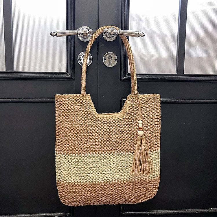Trendy Braided Tote Bag Bowlift