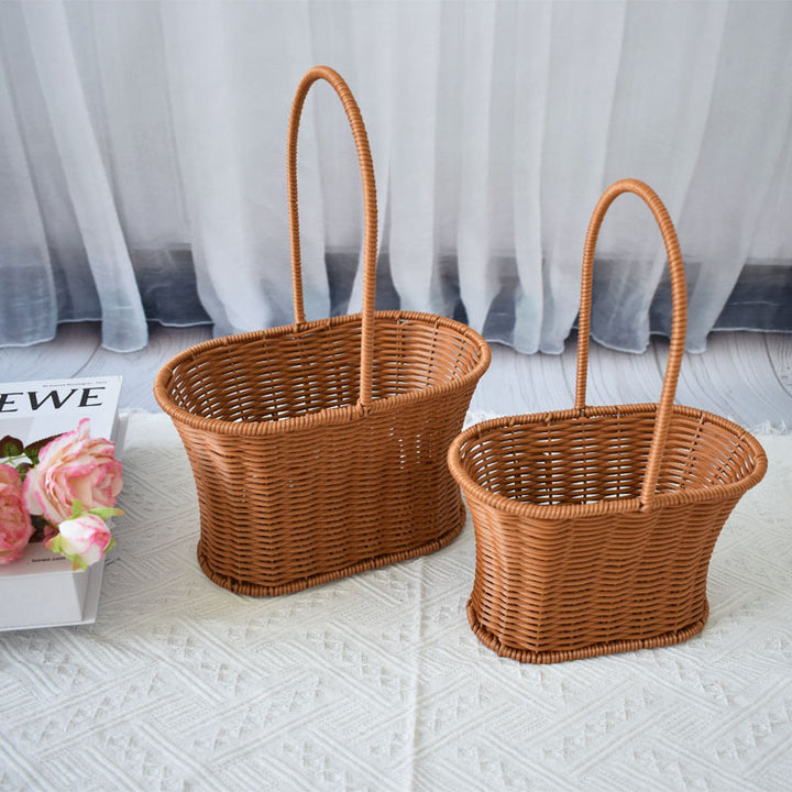 Handcrafted Natural Woven Storage Baskets Bowlift