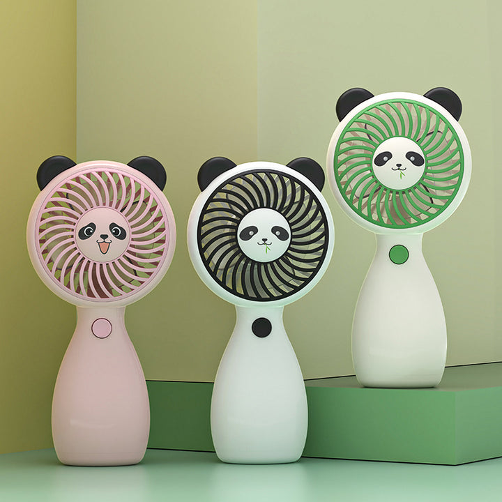 Cute Panda-Themed Handheld Cooling Fan Bowlift