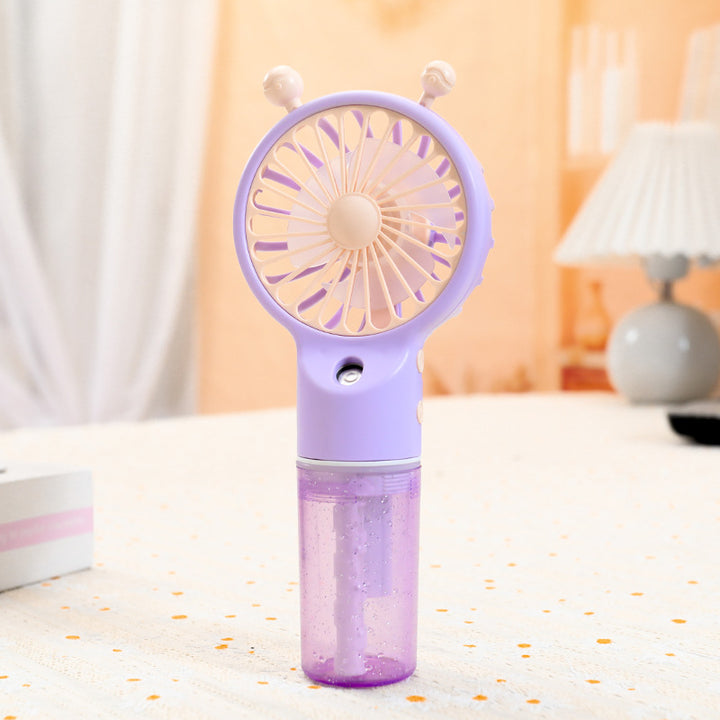 Ladies portable spray fan with ergonomic design Bowlift