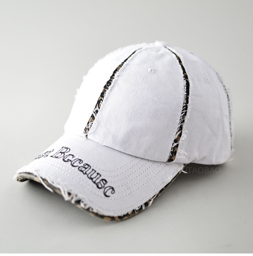 Men's Distressed Vintage-Inspired Baseball Cap Bowlift