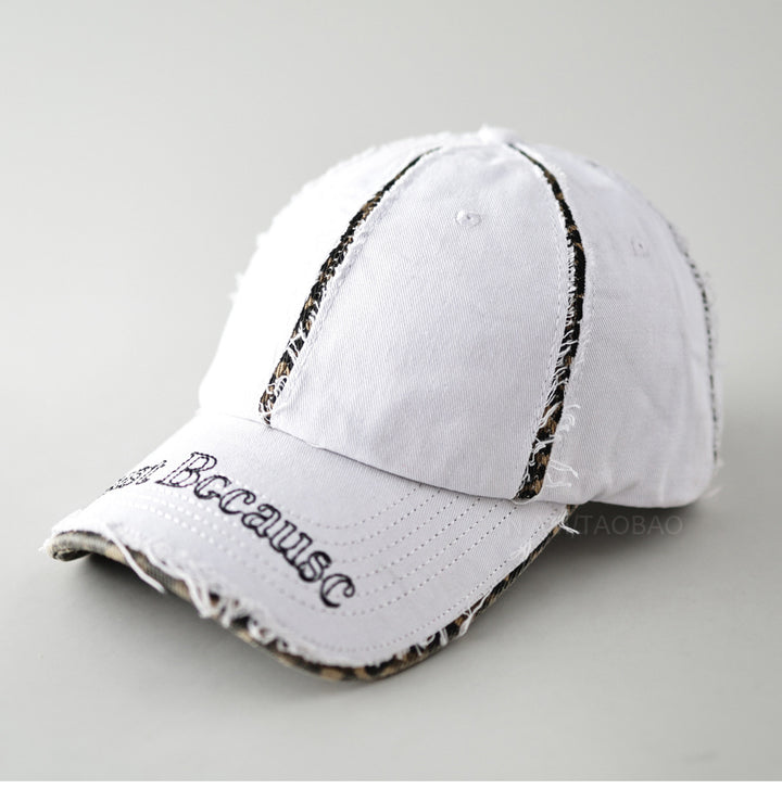 Men's Distressed Vintage-Inspired Baseball Cap Bowlift