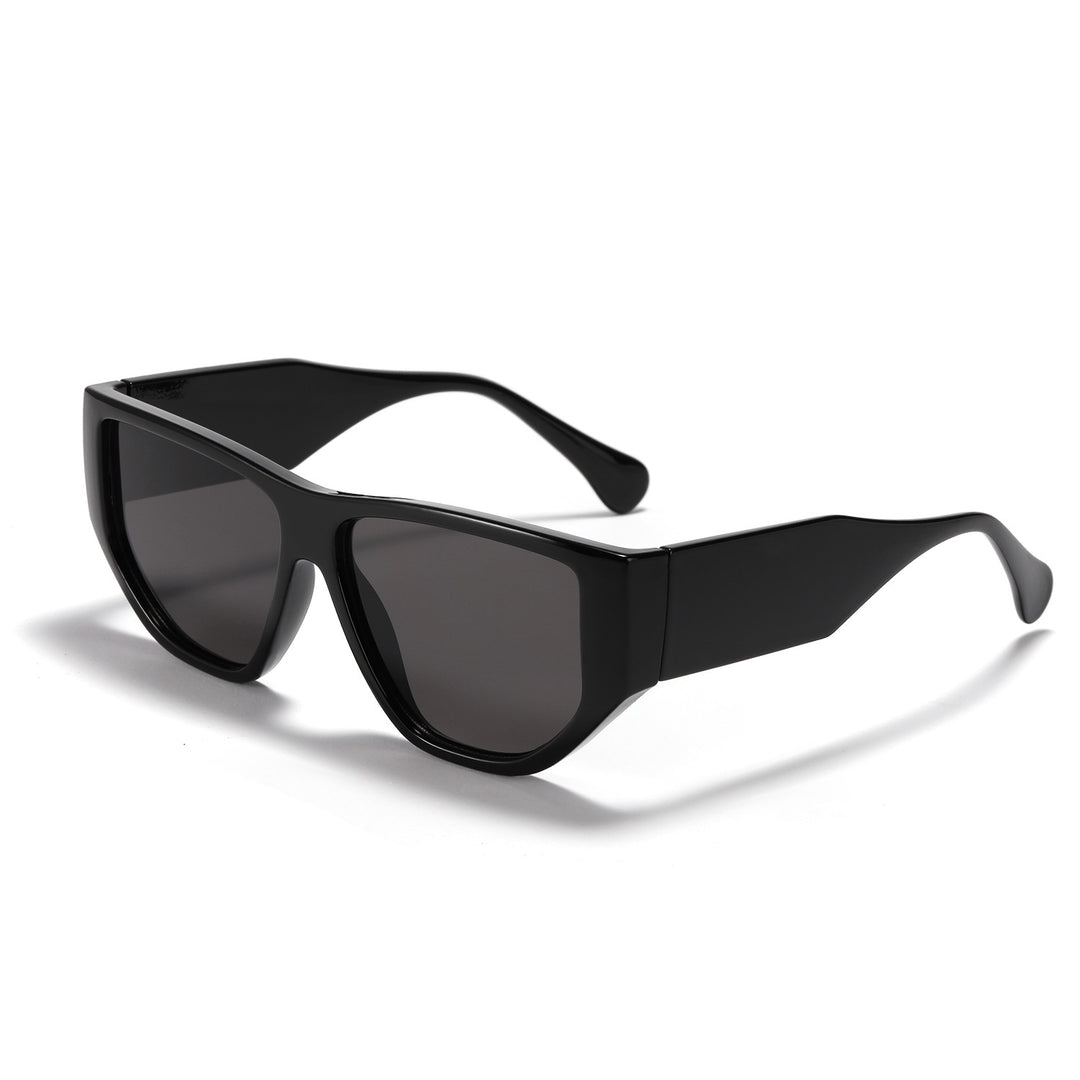 Women's trendy square sunglasses with modern tortoise pattern Bowlift