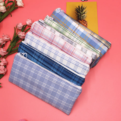 Stylish Plaid Pencil Case Bowlift