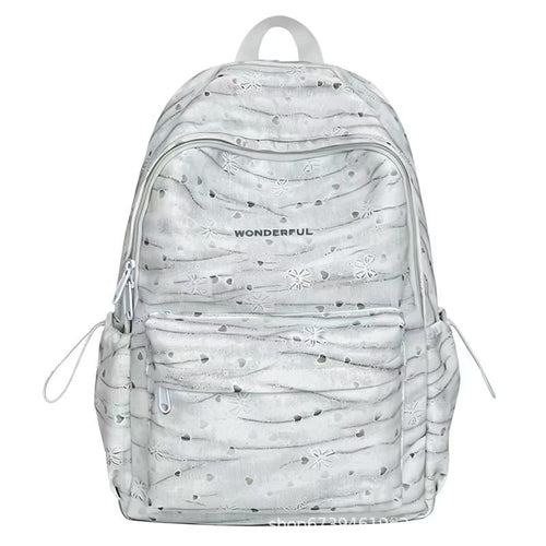 Textured Patterned Backpack Bowlift