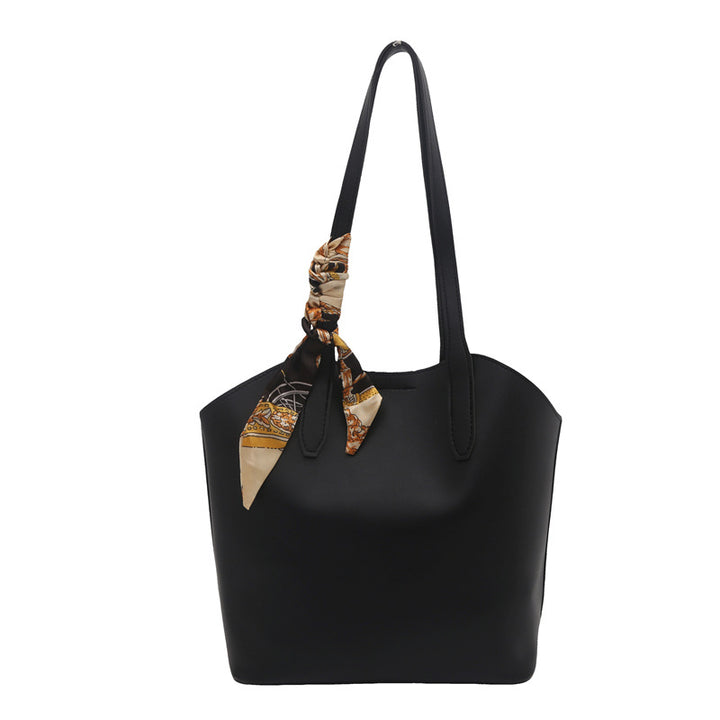 WoChic Designer Tote Bag with Stylish Scarf Bowlift