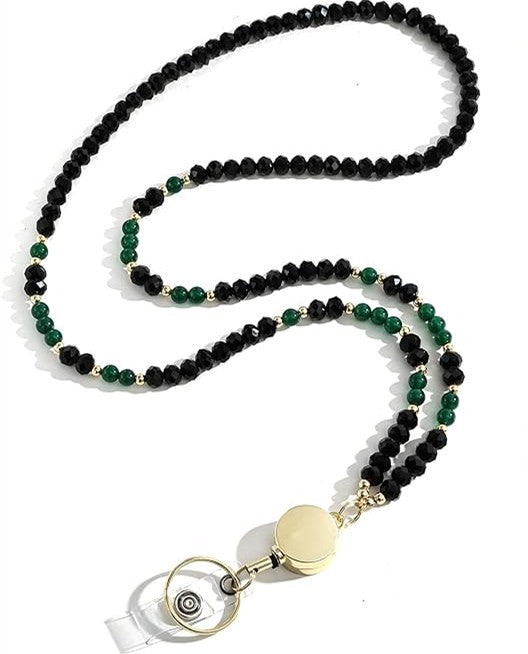 Beaded Eyewear Retractable Lanyard Bowlift