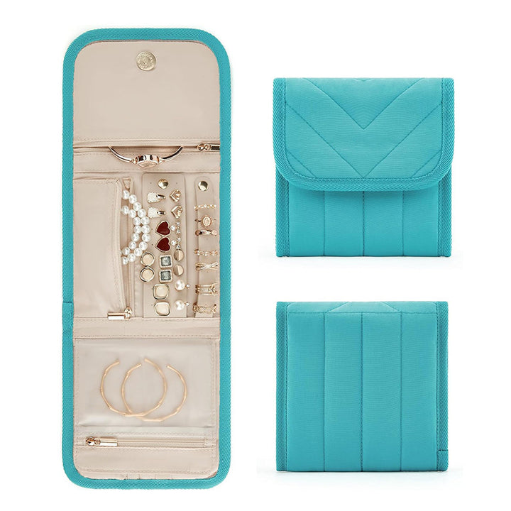 Jewelry organizer with versatile compartment layout Bowlift
