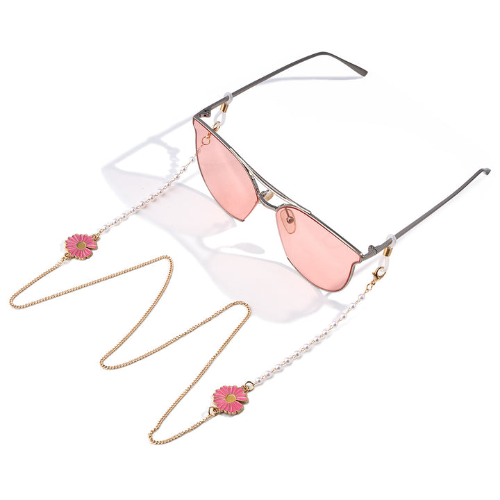 Floral Design Eyewear Chain Bowlift