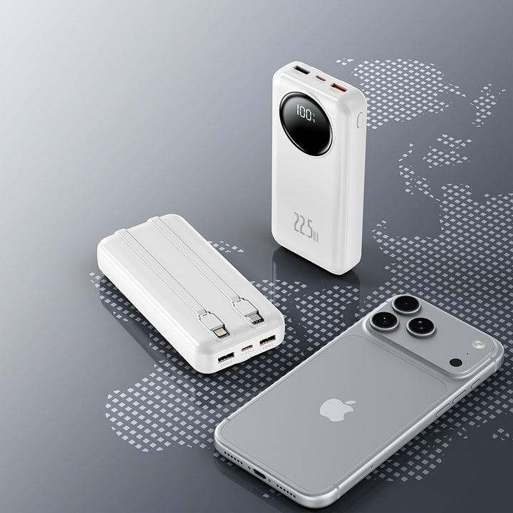 Power bank with multifunctional USB port and digital charge level indicator Bowlift