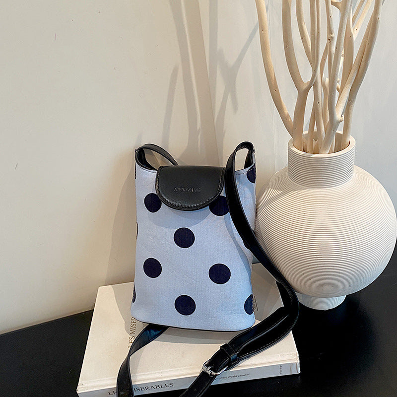WoStylish Dot-Patterned Mini Crossbody Bag Bowlift
