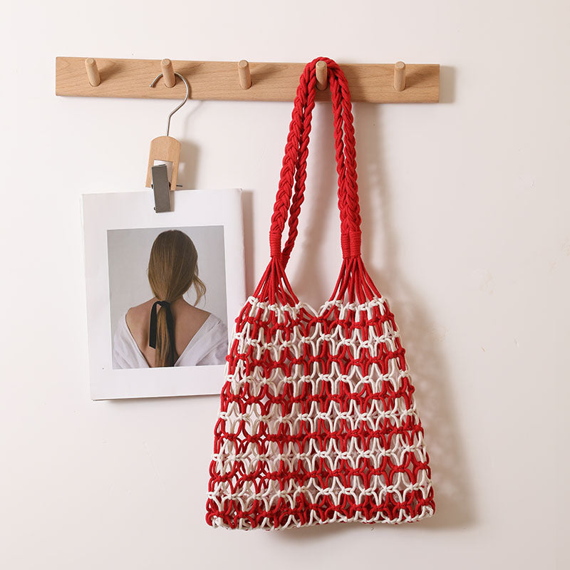 Hand-knotted shopping and beach bag Bowlift