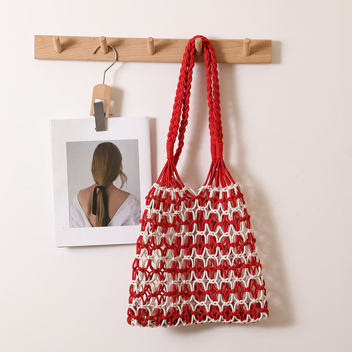 Hand-knotted shopping and beach bag Bowlift