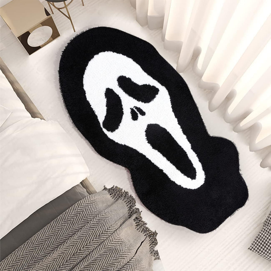 Ghost-Themed Plush Bath Mat Bowlift