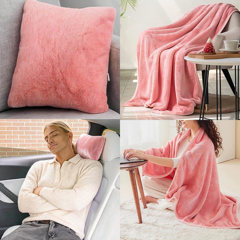 Women's Snuggle blanket with arm design and pillow Bowlift