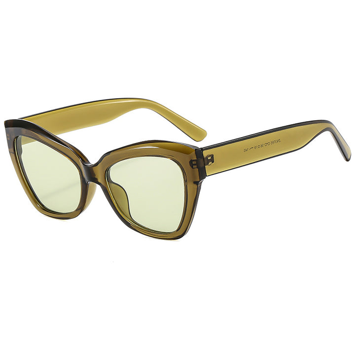 Women Cat-Eye Sunglasses with Distinctive Frame and Polarized Lenses Bowlift