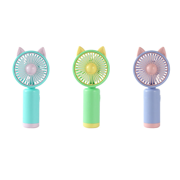 Cute Bunny Ears Handheld Fan Bowlift