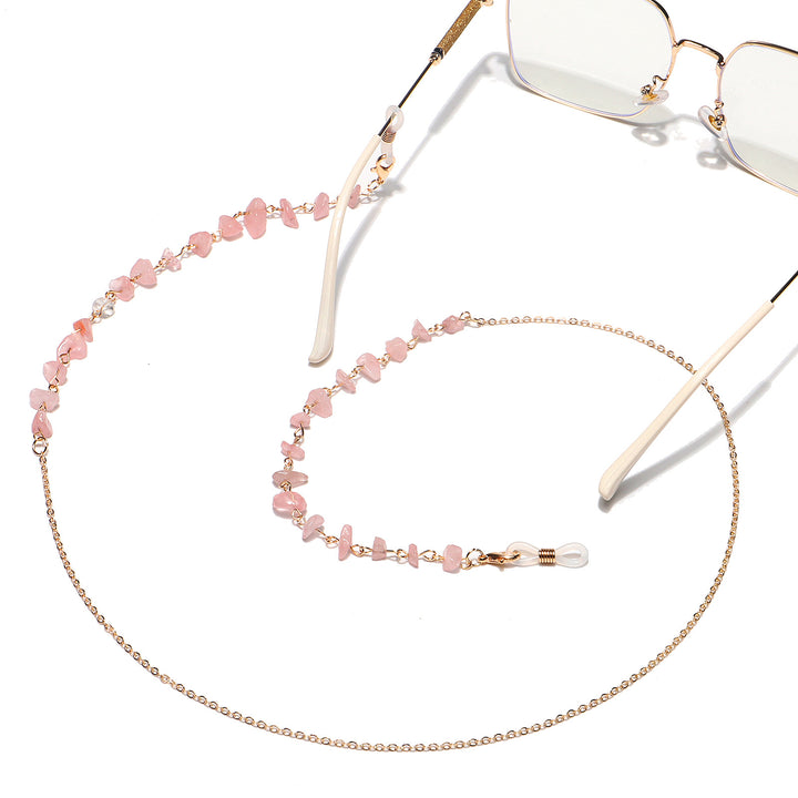 Natural Crystal Eyewear Chain Bowlift