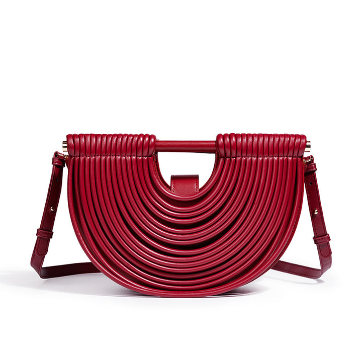 Structured Half-Circle Handbag Bowlift