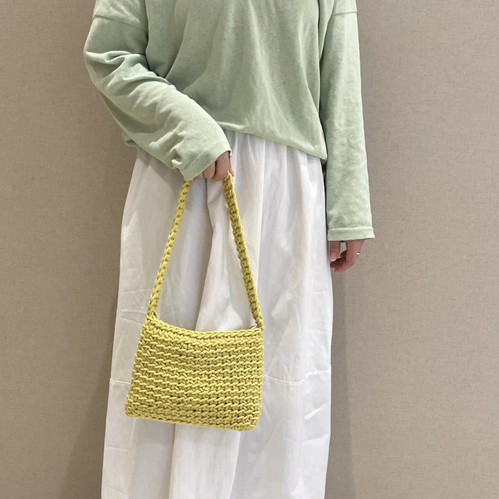 Coarse mesh shoulder bag Bowlift