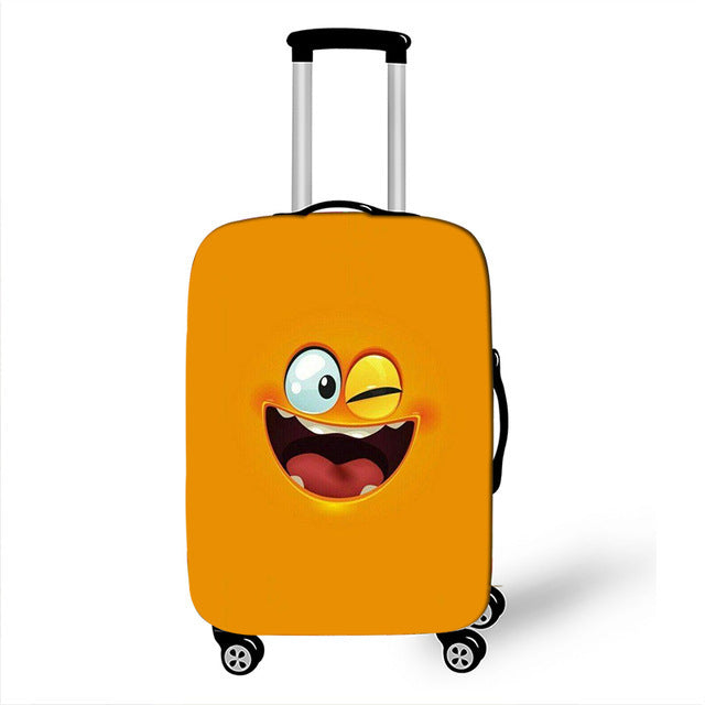 Unisex Hard-shell suitcase with funny cartoon face Bowlift