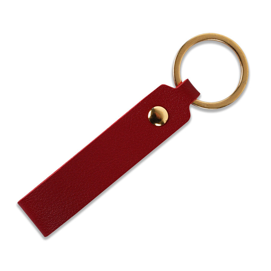 Unisex keychain made of high-quality artificial leather with practical loop Bowlift