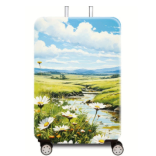 Women's Hard Shell Luggage with Enchanting Landscape Design Bowlift