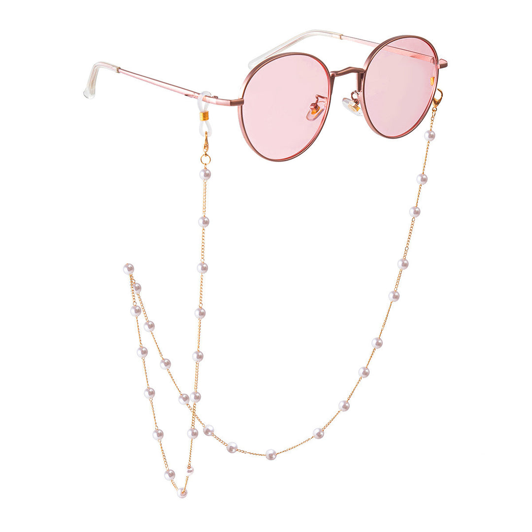 Elegant Pearl Bead Eyewear Chain Bowlift