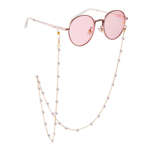 Elegant Pearl Bead Eyewear Chain Bowlift