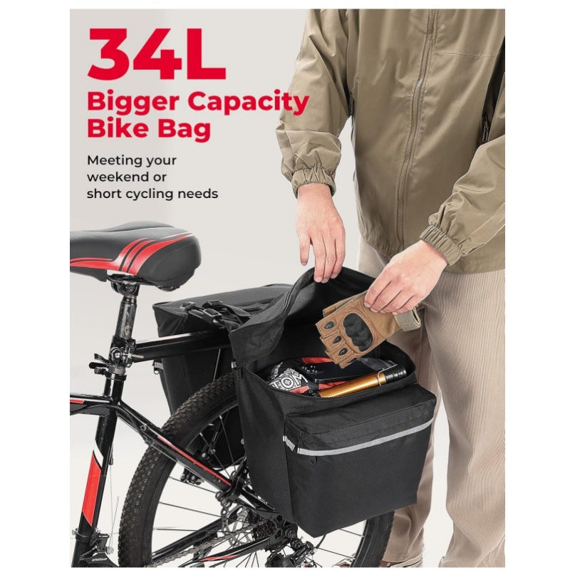 Bicycle bag with multiple attachment and insulated inner pocket Bowlift