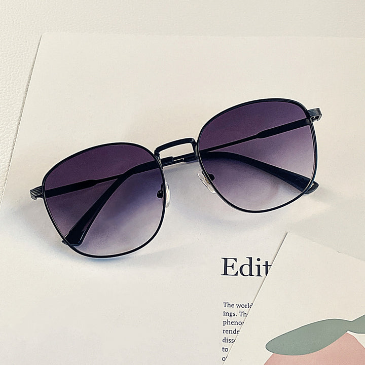 Women's fashionable hexagon sunglasses with luxurious metal frame Bowlift