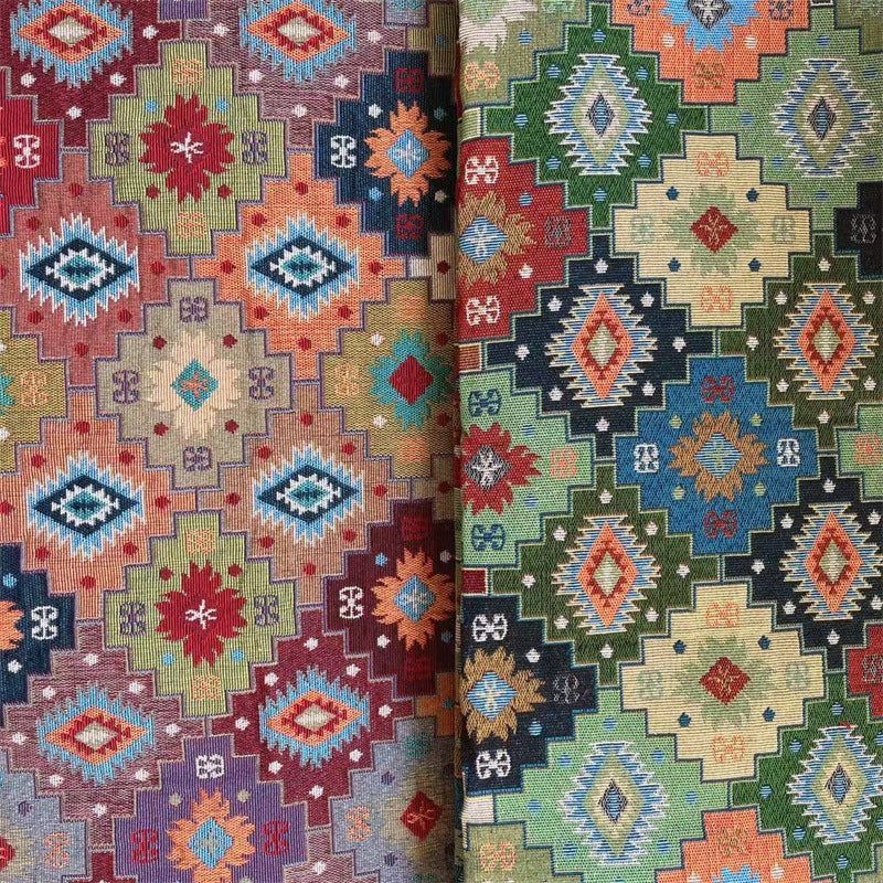 Geometric Patterned Decorative Tapestry