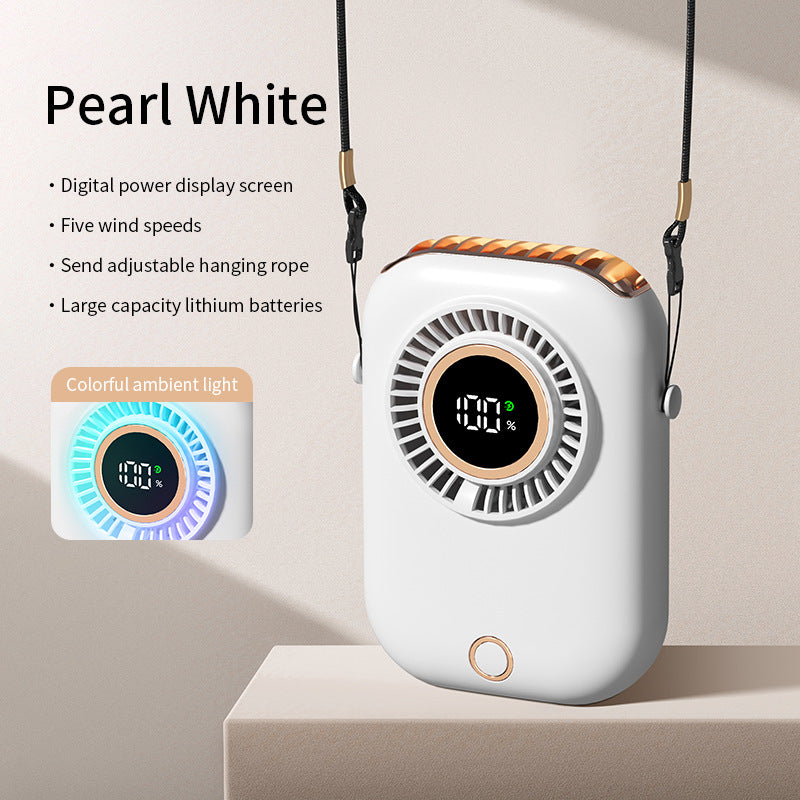 Unisex Portable Digital Hanging Fan Bowlift