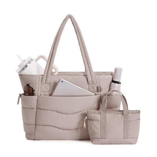 Padded everyday bag with removable inner pouch Bowlift