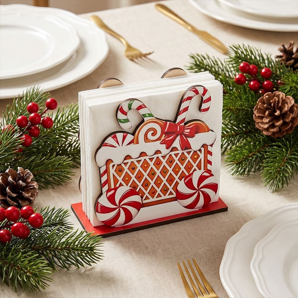 Christmas decoration with gingerbread house motifs Bowlift
