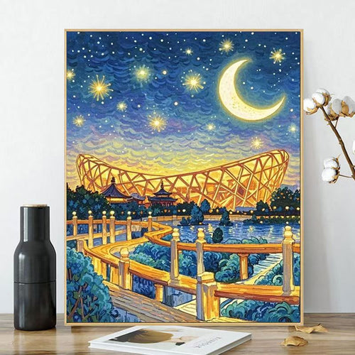 Artistic Cityscape Wall Art Print Bowlift